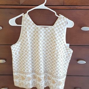 NWT Embroidered Loft Tank